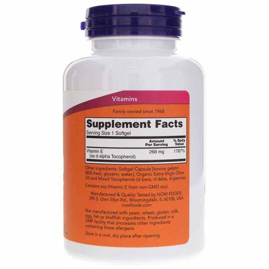 E-400 Natural with Mixed Tocopherols, NOW